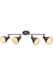 GLOBO LIGHTING Lubinis &scaron;viestuvas &raquo;GIORGIO&laquo; E14 1 Stk. Spot/rostfarben/innen wei&szlig;/LxBxH: 800x150x200mm