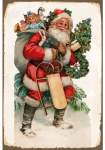 queence Paveikslas &raquo;Weihnachtsmann&laquo; Weihnachten | kalėdų senelis 1 Stk. dalys Geschenke Schild