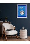 queence Paveikslas su grotelės &raquo;Discokugel blizgiu papuo&scaron;imu 70er&laquo; Fashion 1 Stk. dalys Plakatas su buntem Acrylglas Passepartout