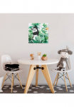 Komar Paveikslas ant drobės &raquo;Lost Zebra - Gr&ouml;&szlig;e 30 x 30 cm&laquo; Natur 1 Stk. dalys Paveikslas mi Echtholzrahmen