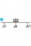 n&auml;ve LED Deckenspots &raquo;Malaga&laquo; 1 Stk. Warmwei&szlig; 3vnt. LED-Wand-u. &scaron;viestuvas stahl-blank 3xLED warmwei&szlig; L: 61cm