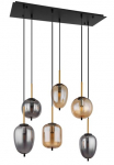 GLOBO LIGHTING Pakabinamas &scaron;viestuvas &raquo;BLACKY&laquo; E14 1 Stk. H&auml;ngelampe &scaron;viestuvas verschiedene stiklinės modern Essbereich