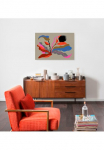 Komar Paveikslas ant drobės &raquo;Flirt - Gr&ouml;&szlig;e 60 x 90 cm&laquo; Natur 1 Stk. dalys Paveikslas mi Echtholzrahmen