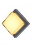 GLOBO LIGHTING LED Sieninis &scaron;viestuvas &raquo;JALLA&laquo; LED-Modul 1 Stk. Warmwei&szlig; Au&szlig;enbereich/IP54/3000K/anthrazit/opal