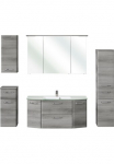 Saphir Vonios kambario baldų komplektas &raquo;Quickset 5 dalių Glas-Waschtisch su LED-Spiegelschrank Bad-Set&laquo; 6 Stk. dalys