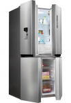 Hanseatic Filtras Multi Door &raquo;HCD17884EI&laquo; 1775 cm hoch 833 cm plotis NoFrost Wasserspender FreshZone Urlaubsschaltung Display