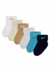 Nike Sportswear Kojinės &raquo;NHN 6PK RIB TURNCUFF INF SOCK dėl Kinder&laquo; 6 Stk. dalys su Rippstruktur su Elasthan-Anteil