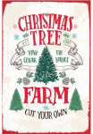 queence Metalinis paveikslas &raquo;Tree Farm&laquo; Dekoracija | Schriftz&uuml;ge | Spr&uuml;che | Spr&uuml;che & Texte | Dirbtinė eglutė | Weihnachten 1 Stk. dalys Stahlschilder