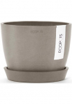 ECOPOTS Vazonas gėlėms &raquo;Stockholm Mini 16 Taupe&laquo; dėl viduje ir au&szlig;en: frostsicher bruchsicher ir lichtbest&auml;ndig