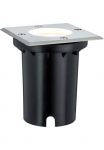 Paulmann LED įmontuojamas &scaron;viestuvas &raquo;Outdoor 230V Grindų danga IP67 eckig GU10 35W 108x108mm Edelstahl/Metall&laquo; GU10 1 Stk. Warmwei&szlig; GU10 IP67