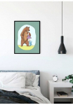 Komar Paveikslas &raquo;Lili and Bear&laquo; Figūrėlė 1 Stk. dalys paveikslas zur dekoracija - be grotelės