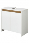 Saphir Vonios spintelė &raquo;Quickset 100 2 durys Siphonausschnitt&laquo; Waschbeckenschrank be rankena 616 cm plotis su Akzentfuge