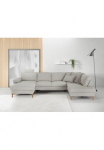 3C Candy Sofa &raquo;Lecce patogi PUR-Schaumstoff arba Tonnentaschenfederkern U-Form&laquo; Dėžutė patalynei in Umbauecke ir didelis fotelis sowie Querschl&auml;fer im Dvivietė sofa