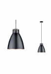 Paulmann Pakabinamas &scaron;viestuvas &raquo;Neordic Roald max. 1x20W juoda spalva matt/Kupfer m 230V Metall/Marmor&laquo; E27 1 Stk. E27