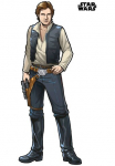 Komar Tapetai &raquo;Selbstklebende Vlies - Star Wars XXL Han Solo - Gr&ouml;&szlig;e 127 x 196 cm&laquo; ra&scaron;tuotas glatt vaikų kambario baldų komplektas