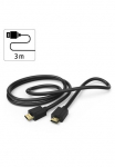 Hama HDMI-Laidas &raquo;Ultra High treniruoklis HDMI&trade;-Kabel 8K 3 m&laquo; HDMI 300 cm zertifiziert vergoldet su Ethernet HDTV-tauglich