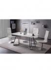 SalesFever Valgomojo stalas &raquo;Design stalas dėl jaukus Abende&laquo; Eleganz trifft Design in Marmoroptik
