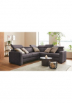sit&more Kampinė sofa &raquo;Bologna L-Form&laquo; Kopfteilverstellung patogi su miegojimo funkcija ir stalčiai
