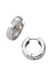 Zeeme Pora auskarai &raquo;Silber 925 rhodiniert mattiert 18mm Durchmesser&laquo;