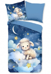 PURE luxury collection Vaiki&scaron;ka patalynė &raquo;Sheepy&laquo; 2 Stk. Mikrofaser 135x200 2 vnt. Wendeoptik Kind Schaf Weltall