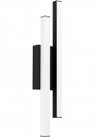 EGLO Sieninis &scaron;viestuvas &raquo;SERRICELLA sieninė lempa Au&szlig;enlampe IP44 Stahl ir plastikas Lampe&laquo; LED-Modul 1 Stk. Warmwei&szlig; Sieninis &scaron;viestuvas L10 x H495 x AL6 cm juoda spalva 2X45W ir