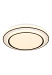 GLOBO LIGHTING LED lubinis &scaron;viestuvas &raquo;LOGAN&laquo; LED-Modul 1 Stk. Warmwei&szlig; Deckenlampe/rund/Wohnzimmer/Schlafzimmer/elegant