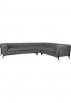 Home affaire Chesterfield-Sofa &raquo;Amaury L-Form&laquo; gro&szlig;es Kampinė sofa Chesterfield-Optik plotis 323 cm Fu&szlig;farbe w&auml;hlbar