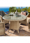 Destiny Sodo stalas &raquo;&raquo;LUNA Tisch&laquo;&laquo; (&Oslash;100x75 cm) Aliumininis Polyrattan