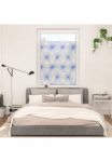 LICHTBLICK ORIGINAL Dekoratyvinė plėvelė langui &raquo;Fensterfolie selbstklebend Sienelė gėlė wheel - Blau&laquo; 1 Stk. blickdicht glatt statisch haftend