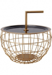 Kayoom Pristatomas stalas &raquo;Art Deco 500 Abstelltisch i&scaron; Metallfunktional ir stabil&laquo; 1 Stk. dalys Dekorativ su nuimamas rankena ( 13 cm ) Stauraumfunktion