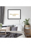 queence Paveikslas &raquo;Hamburg Skyline GOLD&laquo; Deutschland | Hamburg | Dekoracija | Stadt | St&auml;dte 1 Stk. dalys HD Premium Poster-Druck ir Holzrahmen
