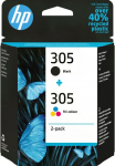 HP Nachf&uuml;lltinte &raquo;305 2 vnt. 6ZD17AE Cyan/Magenta/Gelb/Schwarz&laquo; dėl Rinkinys 2 Stk. dalys Instant Ink Druckerpatrone original Kombinezonas