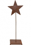 HOFMANN LIVING AND MORE Dekostern &raquo;Weihnachtsstern Weihnachtsdeko au&szlig;en u. innen&laquo; i&scaron; metalas su rostiger Oberfl&auml;che