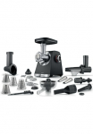 BOSCH Mėsmalė &raquo;Serie 6 MFWS682B 35kg/Min. Citrusinių vaisių sulčiaspaudė Raspel Wurststopfer&laquo; 500 W 2 Lochscheiben (3&8mm) 10 J Motorgarantie Planetengetriebe juoda spalva