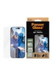 PanzerGlass Apsauginis stiklas ekranui &raquo;Classic forma Screen Protection&laquo; dėl Apple iPhone 16 Pro Apsauginė plėvelė ekranui Apsauginė plėvelė ekranui Bildschirmschutz kratz- & sto&szlig;fest