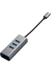 Satechi USB-Adapter &raquo;Type-C 2-in-1 3 Port USB laikmena 3.0 skaitytuvas & Ethernet&laquo; USB laikmena 3.0 Typ A zu USB laikmena Typ C