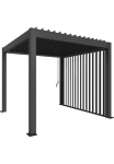 Biohort Pavillonseitenteil &raquo;Seitenwand dėl 35m-Seite von -Pergola&laquo; manuell Reguliuojamas Lamellenwand in Sandwichbauweise