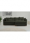 Home affaire Kampinė sofa &raquo;Coray&laquo; plotis 266 cm extra &scaron;velnus ir kuschelig su Federn ir Pūkinė