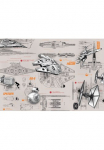 Komar Fototapetas &raquo;STAR WARS Blueprints - Gr&ouml;&szlig;e 368 x 254 cm&laquo; ra&scaron;tuotas glatt vaikų kambario baldų komplektas