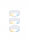 Paulmann Unterschrankleuchte &raquo;Clever Connect Disc 3x21W 12 VADC 2700-6500K 12V Wei&szlig; matt/Kunststoff&laquo; 3 Stk. Tageslichtwei&szlig; Rinkinys