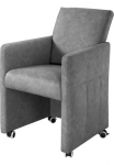 exxpo - sofa fashion Fotelis sodo krėslas ant ratukai siauras porankiais bequem