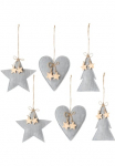 Creativ deco Baumbehang &raquo;Weihnachtsdeko Dekoh&auml;nger&laquo; 3 Styles su den Ma&szlig;en ca. 14x14x25/18x115x25/175x175x25 cm