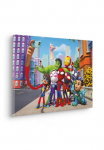 Komar Paveikslas ant drobės &raquo;Spidey and His Amazing Friends Selfie - Gr&ouml;&szlig;e 60 x 40 cm&laquo; 1 Stk. dalys Paveikslas su Echtholzrahmen vaikų kambario baldų komplektas