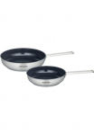 Hanseatic Filtras Keptuvių rinkinys &raquo;&laquo; Nerūdijančio plieno 18/10 rinkinys je 1x keptuvė 24 cm 22 l; 28 cm 34 l 2 Stk. dalys Antihaft-Versiegelung Va&scaron;kuotas Indukcinė