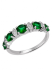Firetti Žiedas &raquo;Schmuck Dovanų Silber 925 žiedas gr&uuml;n&laquo; su Zirkonia (synth.)