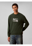 Calvin Klein Sportinio stiliaus megztinis &raquo;LS EU 350TERRY CALVIN BOLD GRAPH&laquo; Mar&scaron;kinėliai apvalia i&scaron;kirpte regular forma