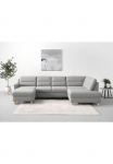 sit&more Sofa &raquo;Far&ouml; U-Form&laquo; su spyruoklės patogi su miegojimo funkcija ir Dėžutė patalynei
