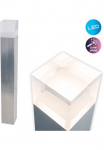 n&auml;ve LED lauko &scaron;viestuvas &raquo;Leah&laquo; 1 Stk. Warmwei&szlig; Edelstahl/Kunststoff in metalas blank/opal incl. 15x LED warmwei&szlig; IP44