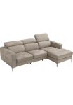 Egoitaliano Kampinė sofa &raquo;Matt erstklassiger Sitzkomfort aufwendige Detailverarbeitung L-Form&laquo; su reguliuojamas Kopfteilen zum Relaxen