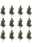 Creativ green Winterliche Dirbtinis augalas &raquo;Weihnachtsdeko&laquo; Zweig 12 vienetai im rinkinys